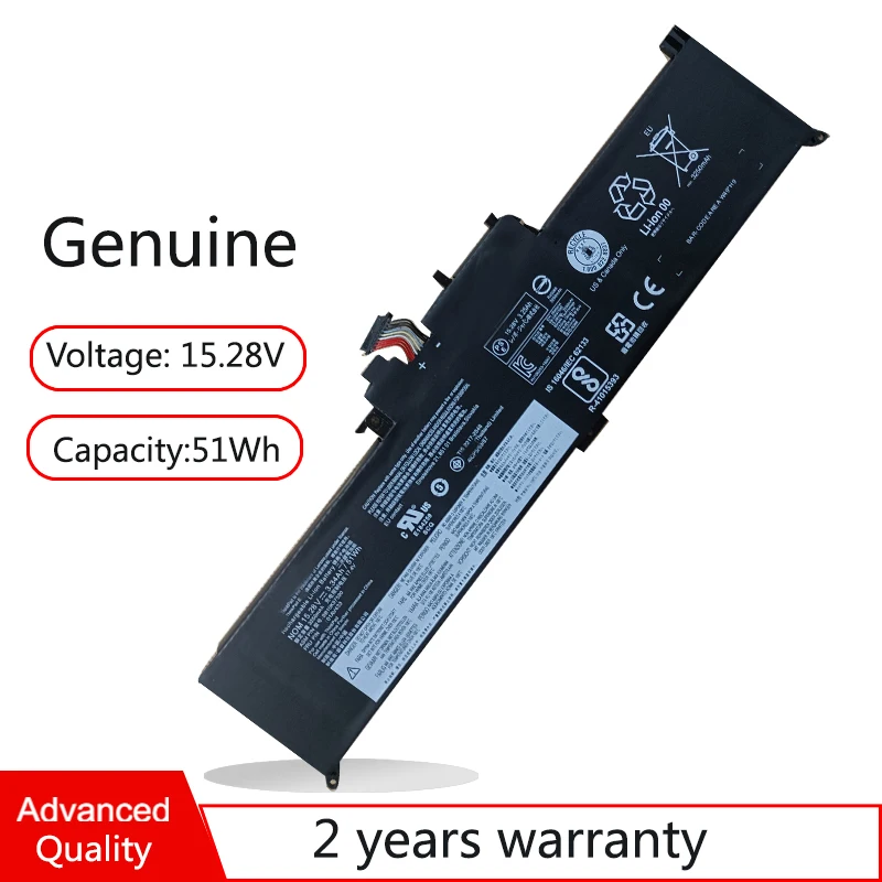 

Genuine 51Wh 01AV432 01AV433 01AV434 Laptop Battery For Lenovo ThinkPad Yoga 260 370 X380 00HW026 00HW027 SB10K97589 SB10F46465