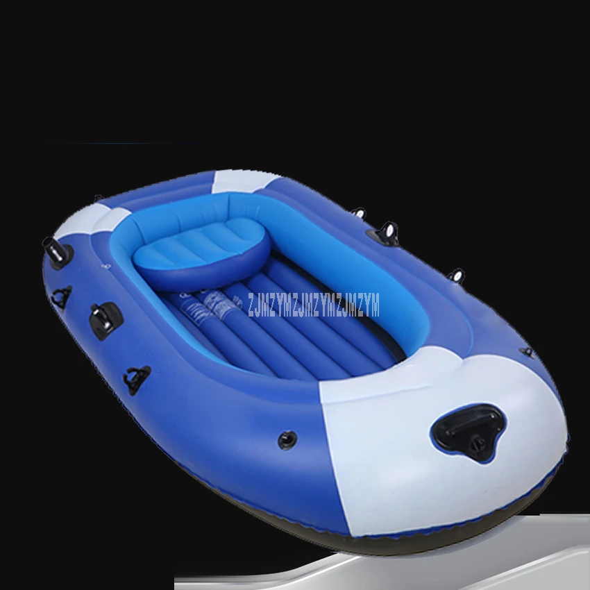 3/4 Person PVC Inflatable Rowing Boat Bearing 210kg/310kg Durable PVC Fishing Boat Set with Paddle Pump Set 225x127cm/257*136cm