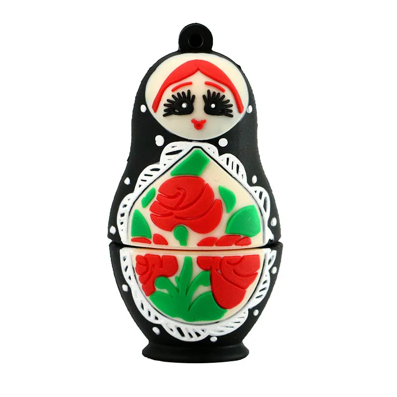 Usb Flash Drive Lovely Matryoshka USB Flash Drive 4GB 8GB 16GB 32GB 128GB USB 2.0 Thumbdrive Memory Stick Russian Doll Pendrive