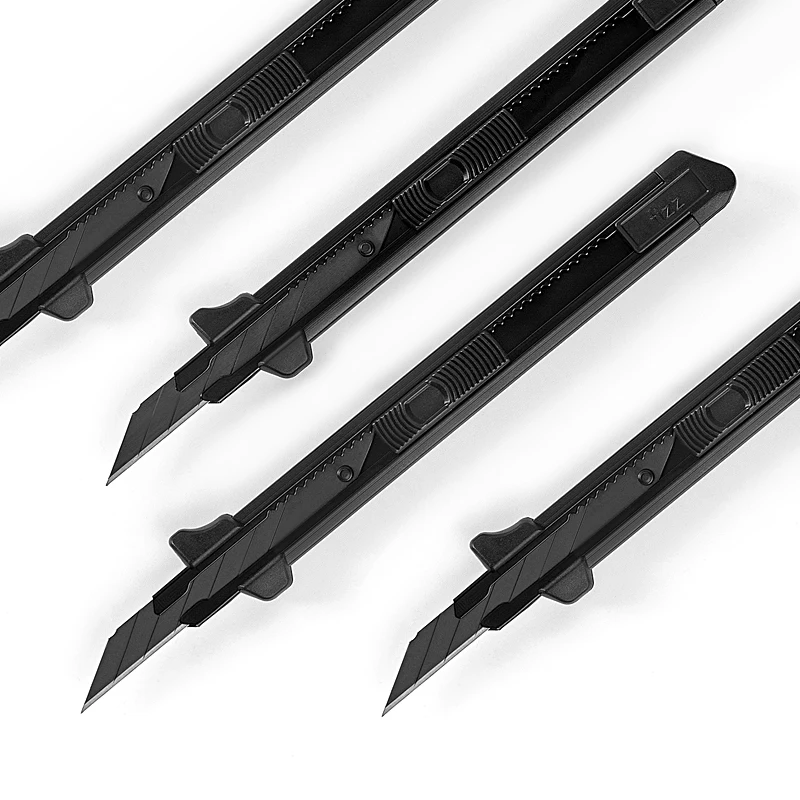 Coltello per utensili da ufficio f"con impugnatura in lega di alluminio lama in metallo per piccoli numeri coltello per penna a scomparsa multifunzione