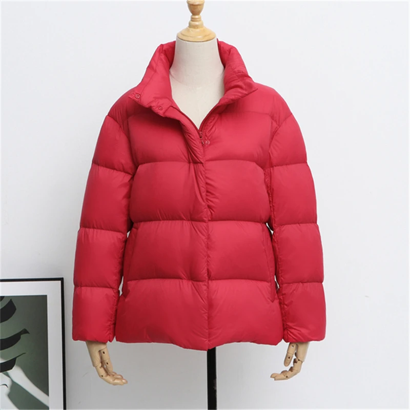 2022 New Winter Light Down Jacket Women Puffer Jacket Slim Warm Down Coats Female Casual Tops Winter Plus Size Parka for Women