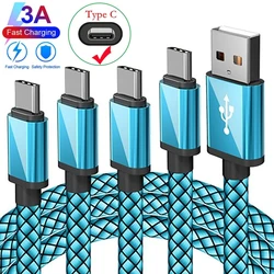 Original 1m 2m USB Type C Cable USB C Type-C Charging Wire Cord for Samsung Galaxy S20 A71 A51 A50 S10 S9 S8 M31s A3 A5 A7 2017