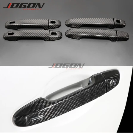 

Real Carbon Fiber Exterior Door Handle Cover Trim With Induction For Toyota Alphard AH30 2016 - 2019