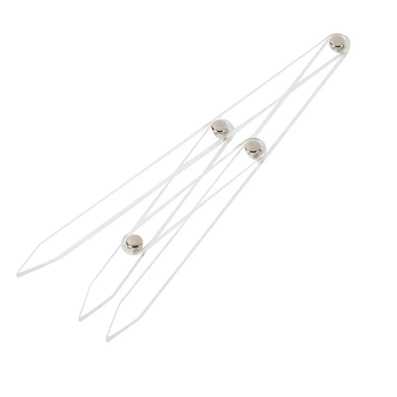 Acryl wenkbrauwliniaal permanente make-up wenkbrauwvormende stencilliniaal permanente make-up verhouding maatregel