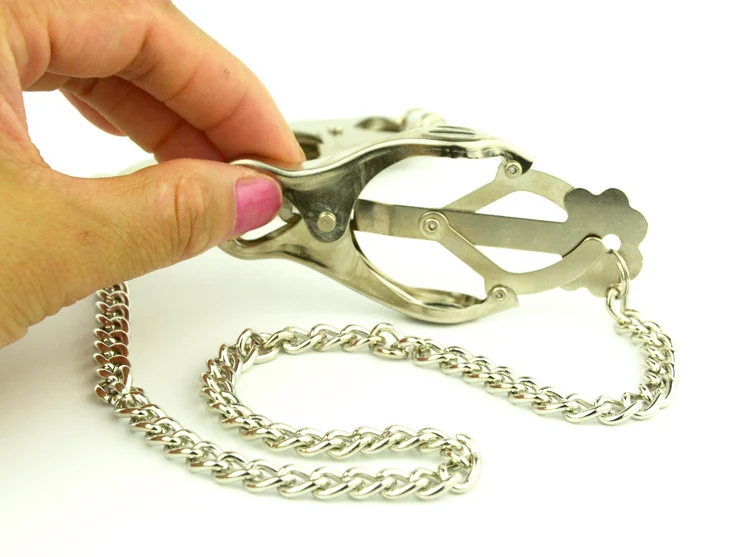 بتلات الجدة الحلمة المشابك الجنس الحميم للأزواج الفضة مثير صنم الكبار منتجات جنسية الحلمة المثيرة اللعب