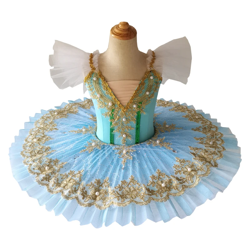 Tutu de Ballet Professionnel pour Enfant et Adulte, Costume de brev, Robe de Ballerine, Pancake Giselle Paquita