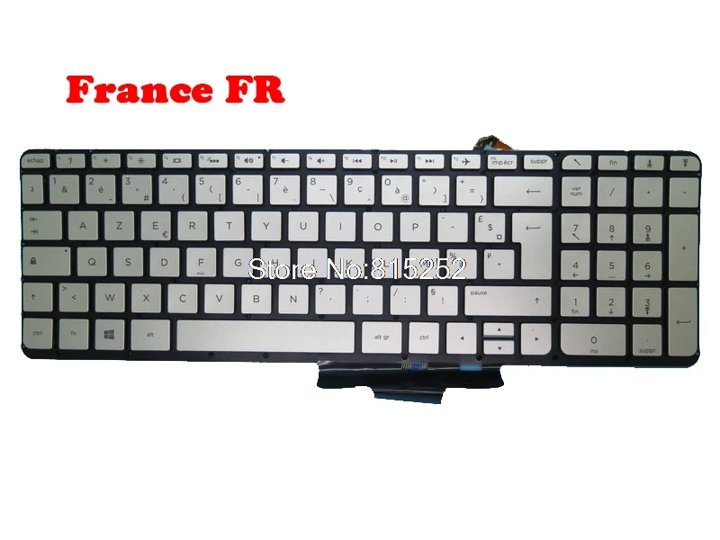 

Laptop Keyboard For HP For ENVY 15-U000 15-U001XX 15-U010DX 15-U050CA 15-U110DX 15T-U000 Silver 798954-061 774608-061 776253-001