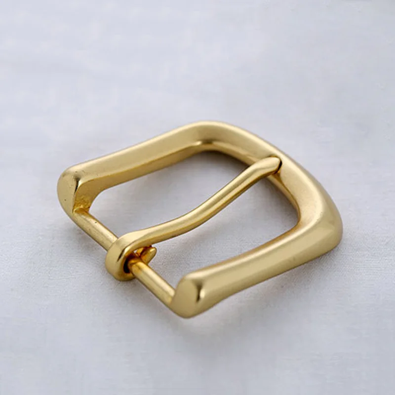 35mm Men\'s Solid Brass Buckle Pin Buckles Women\'s Casual Pants Jean Belt Buckles DIY leather craft hardware accessories