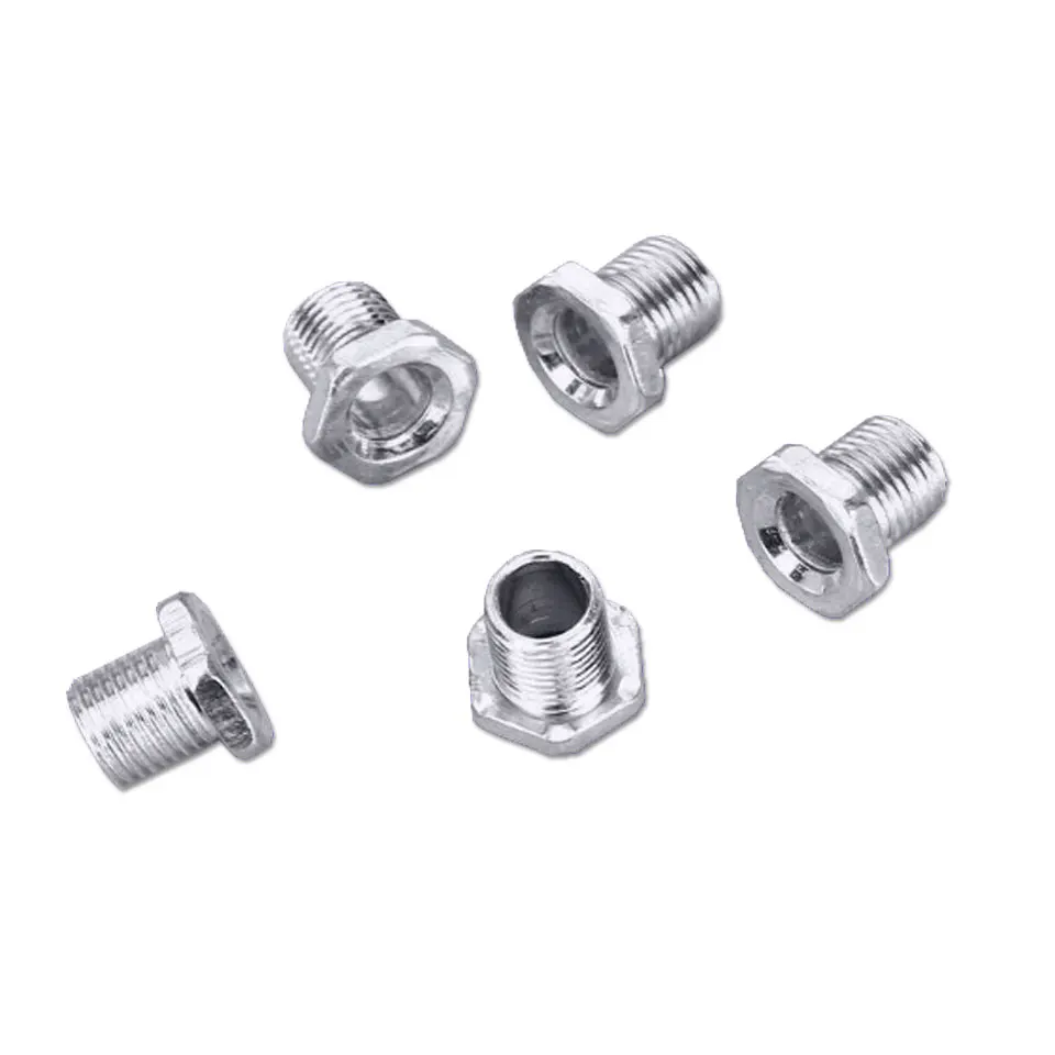 5pcs M10 hollow full tooth tube hexagon nut tooth tube countersunk head screw bolt m10 screw iron rod thread distance 1.0mm