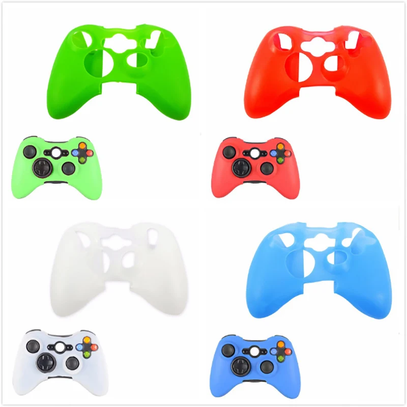 Coque de protection en silicone pour manette Xbox 360, étui souple en caoutchouc, accessoire de manette de jeu