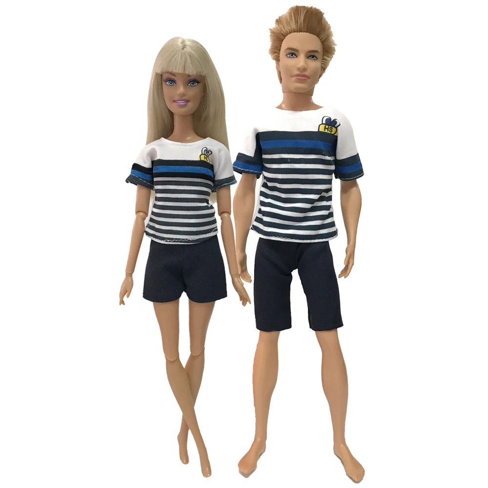 

NK 2 Set Daily Couple Dress Casual Clothes For 1/6 Doll Clothes Doll Accessories 1/6 Male Doll Couple B Gift Toy