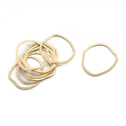 20pcs Textured Brass Charms Irregular Round Circle Hoop Charm Connector For Necklace Earrings Jewelry Findings Making Supplies
