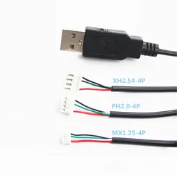 0.3m 5V USB Power Supply Cable To XH2.54 PH2.0 Dupont 2P 4P Charger Charging Cord Extension Connector DIY