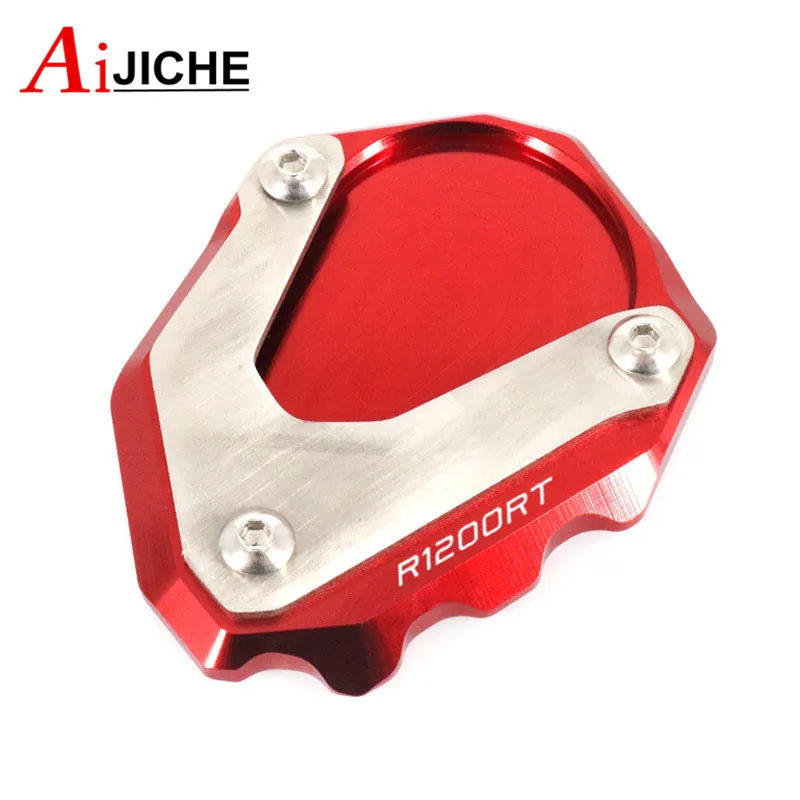 Motorcycle CNC Kickstand Foot Side Stand Extension Pad Support Plate Enlarge Stand For R1200RT R1200 RT R 1200RT 2004-2013