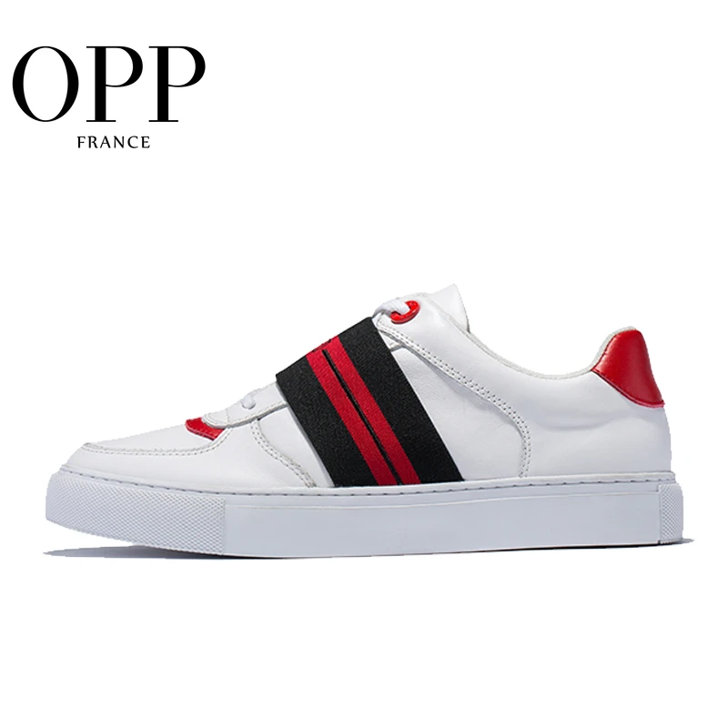 OPP Men's  Casual Shoes  men dress shoes  Male Leather Breathable Casual Shoes Personality Lazy Wild Set Foot Skateboard Shoes