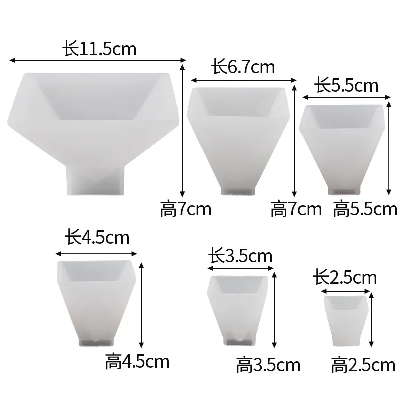 Cubic Pyramid Pyramid Silicone Mold For DIY Crystal UV Epoxy Home Decoration Tools for Resin