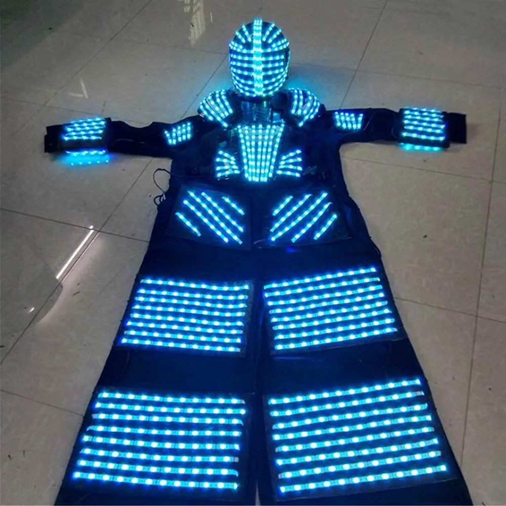 

LED Dancer Costume RGB LED Light LED Robot Suit For Party Performance Electronic Music Festival DJ Show stage dance wear