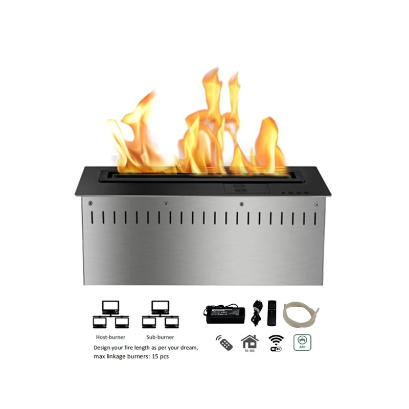 Inno-Fire  24 inch indoor free standing fireplace ethanol