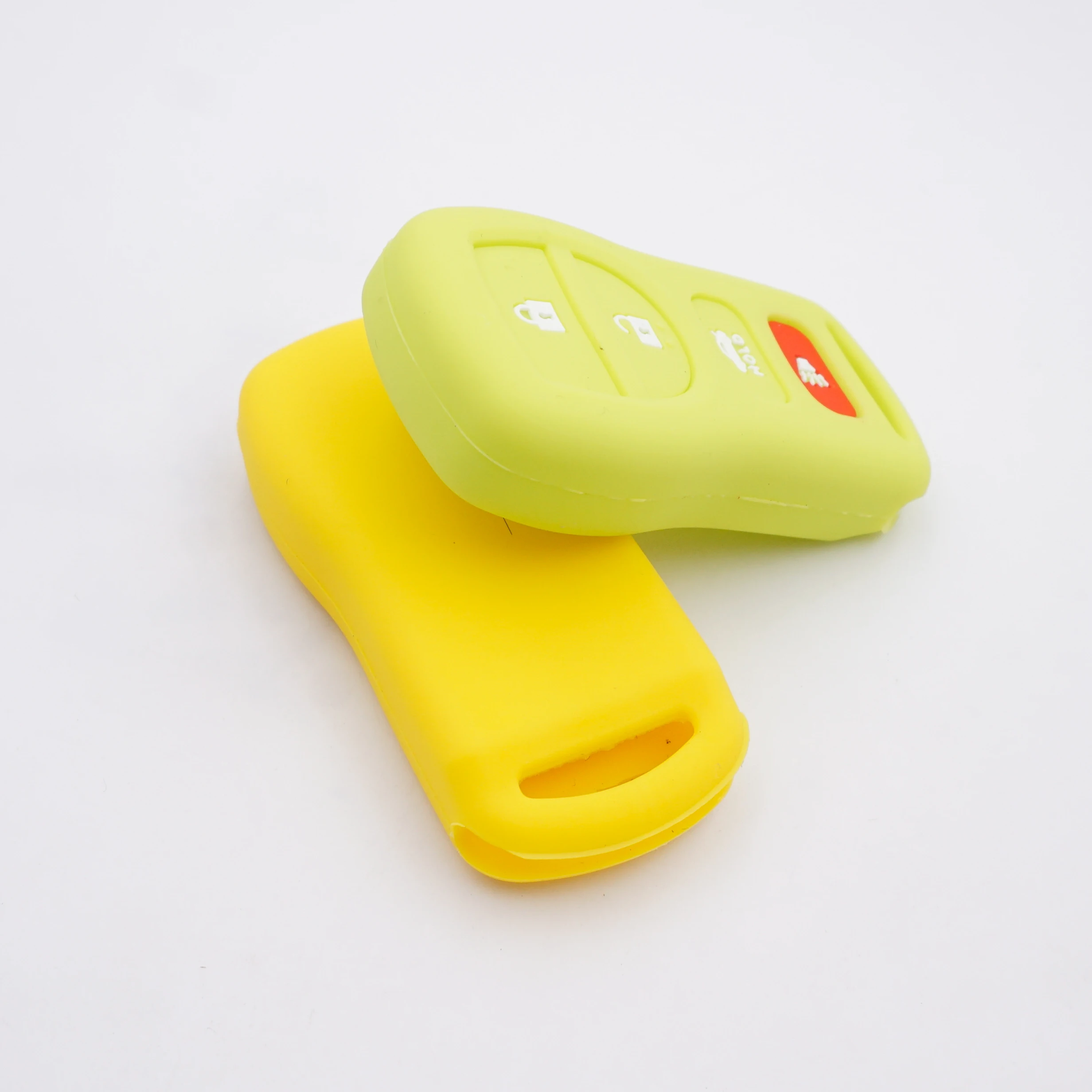 Cocolockey Silicone Rubber Car Key Fob Cover 4 Buttons for Nissan Altima Armada Maxima Sentra 350Z  Remote Keys Case Skin Holder