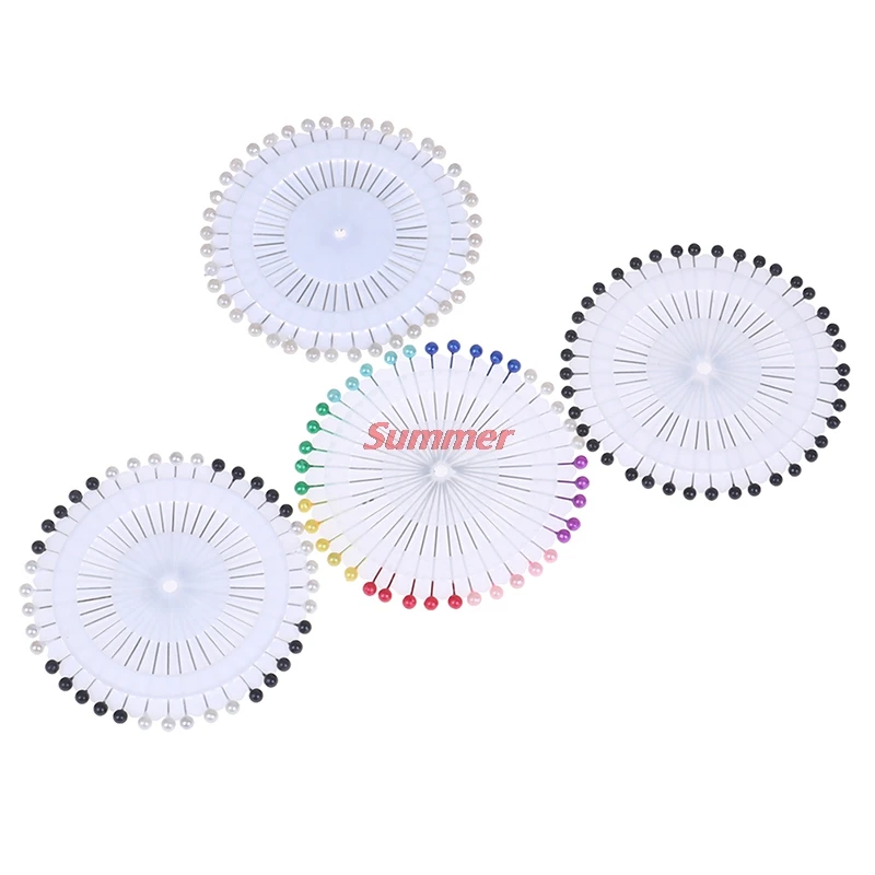 Smart Home New 40pcs Round Pearl Straight Head Pins Dressmaking Faux Pear Corsage Pin For DIY Pearl Needle Sewing Accessories