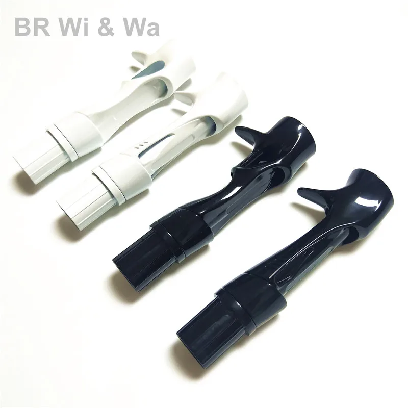 BR Wi&Wa Bright black /bright white reel seat PCS/FCS   size #16 Compressed wood DIY reel seat repair fishing rod