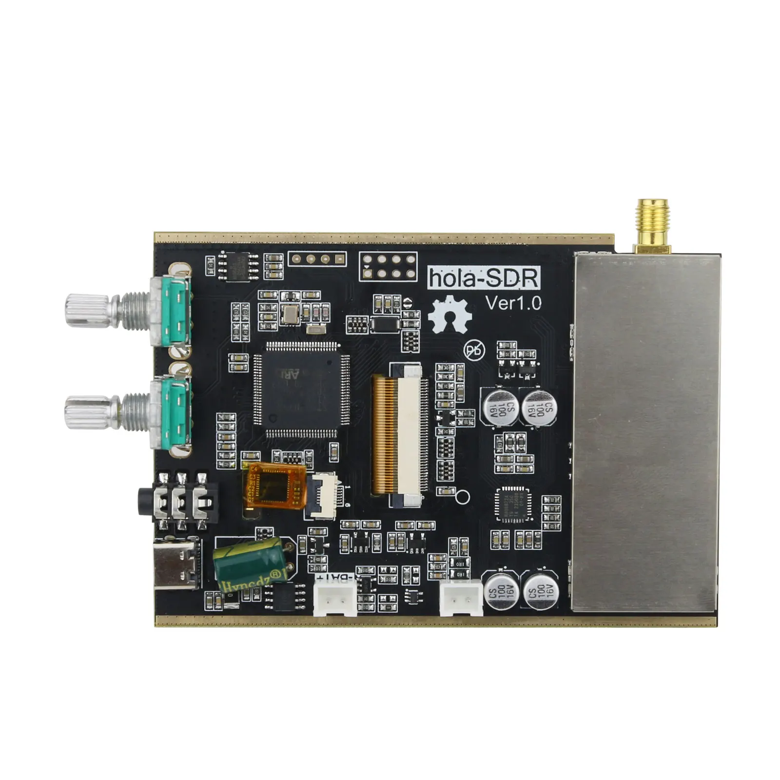 Hola-SDR DSP полный режим 50K-200 МГц 400-2000 МГц Малахит SDR приемник плата с 3,5 дюймовым сенсорным IPS экраном