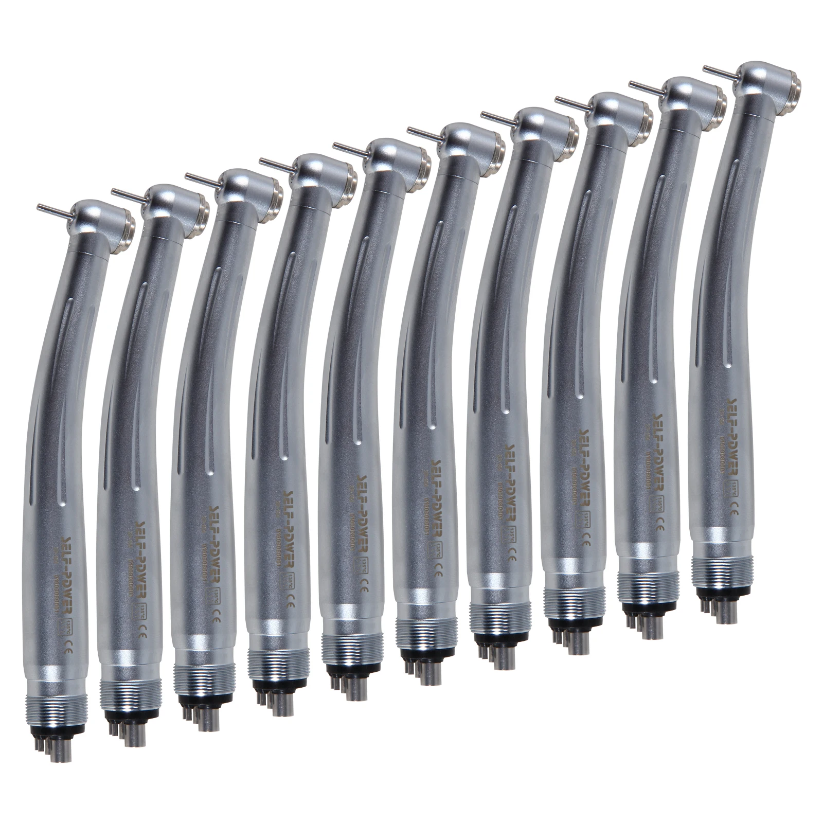 10*NSK Style 4 Hole Clean Standard Head Dental High Speed Handpiece Single Water Spray Push Button Dental Tools