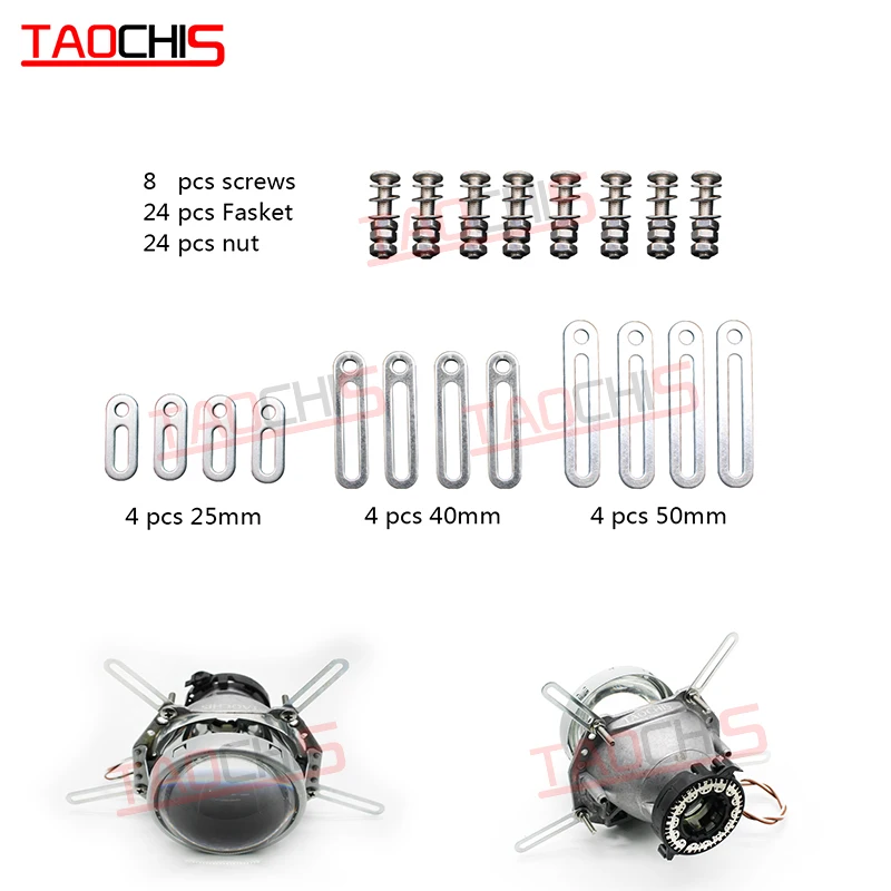 

TAOCHIS Head light Retrofit Tools Adapter Frame For Koito Q5 Hella Projector Lens Connecting Plates 25mm Modify Screws