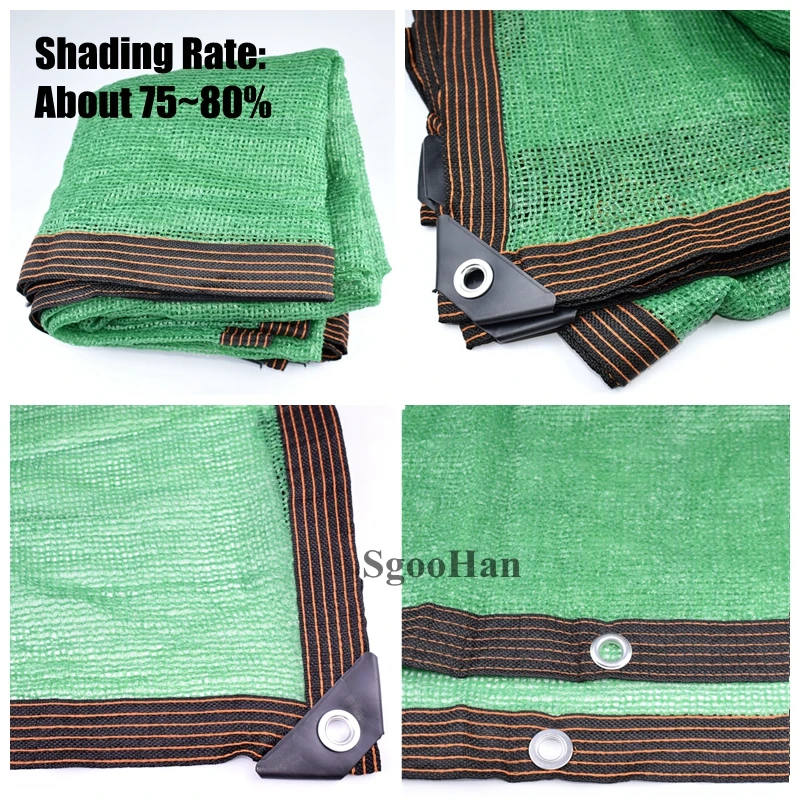 Anti-UV HDPE Green Sun Shading Net Outdoor Sunshade Net Garden Shelter Canopy Succulent Plant Gazebo Balcony Shade Netting Cloth