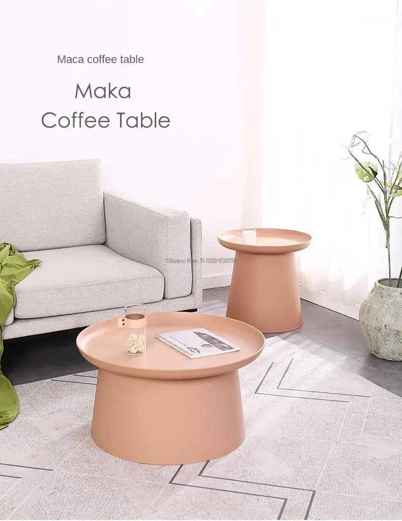 Best Nordic Style Simple Round Coffee Table Modern Small Apartment Bay Window Balcony Table Combination Living Room Side Table