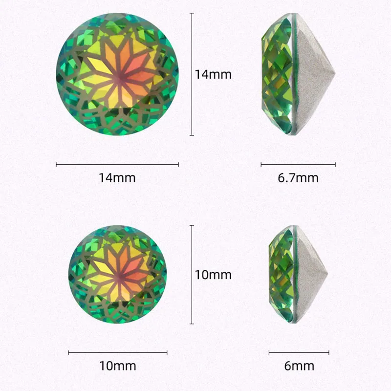 NEW Lotus series Pointback Round Shape Flat Top Glass Strass Crystal Rhinestones Glue On Nail/Clothing/Crafts/Wedding Dress