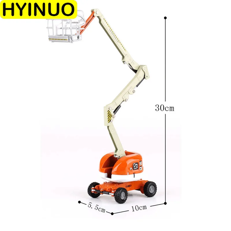 Small Simulation Folding Balance Car Model Lifting Telescopic Aerial Work Car Alloy Diecast Engineering Vehicle Toys