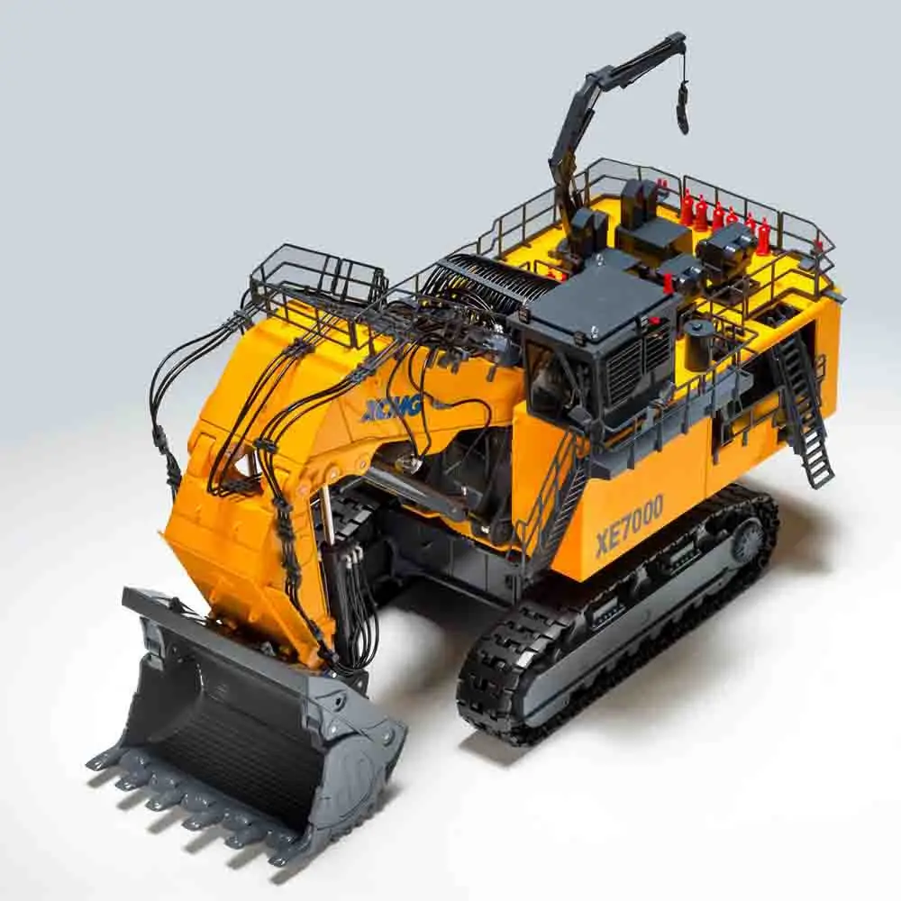 1/50 XCMG Mining Excavator XE7000 Big Model Cab Can Open Driver Doll Backhoe Small Crane Ladder