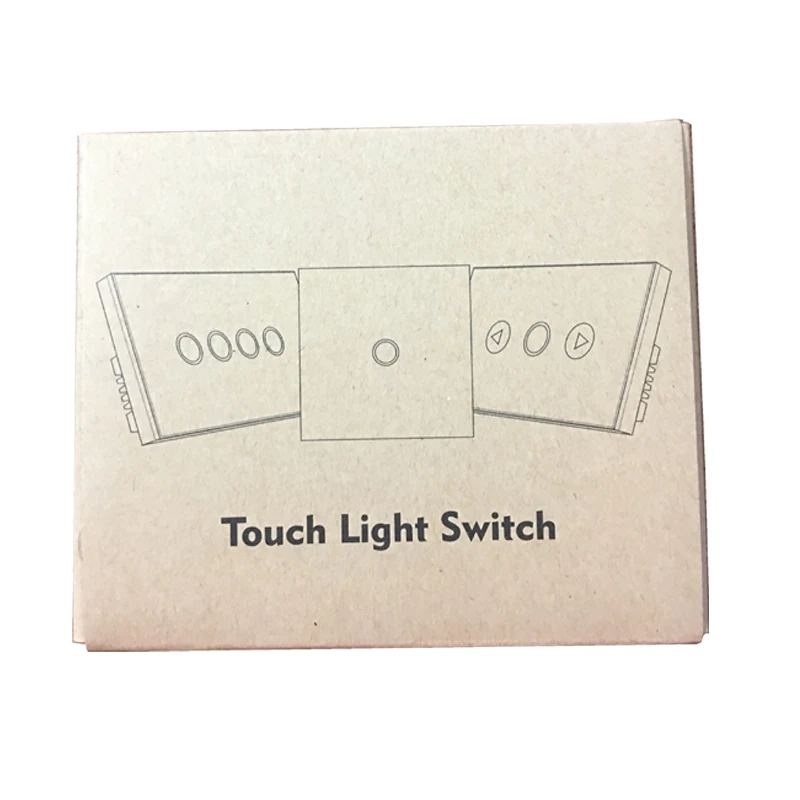 Smart Home EU Remote Dimmer Switch 500W Touch Screen Glass Light Switch with Remote Control function,rf 433Mhz, AC110-240V