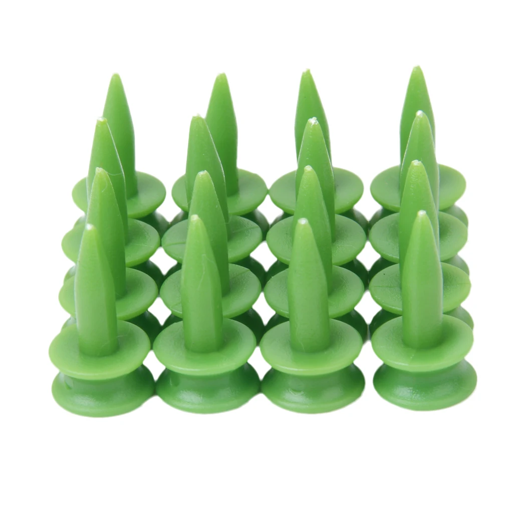 100pcs 23mm Professional Small Green Plastic Golf Tee Step Castles Tees Golfer Golf Tees Replacement Clubs Equipment Golfer Gift