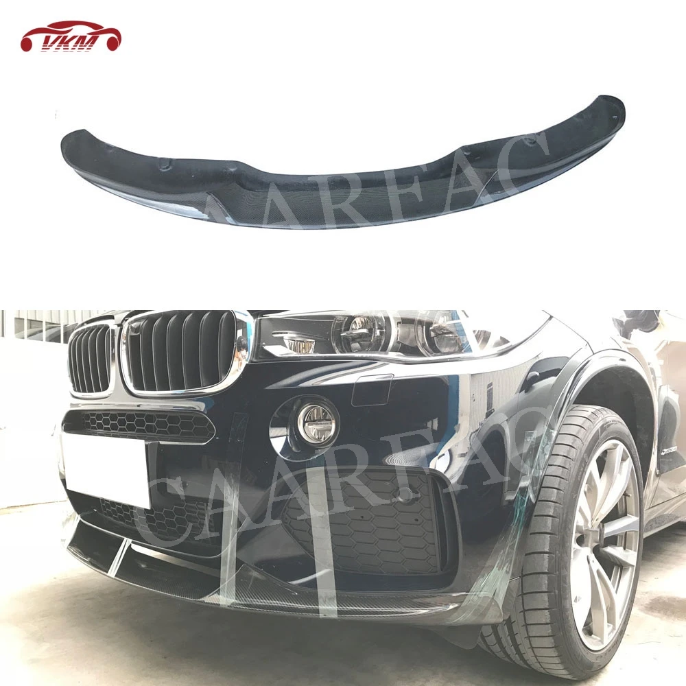 

Carbon Fiber / FRP Front Bumper Lip For BMW X5 F15 M Sport 2014-2018 MP Style Head Extension Chin Spoiler