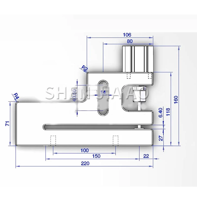 D2/C Long Type Pneumatic Round Hole Plastic Bag Punch Machine Bag Making Machine Pneumatic Puncher Plastic Punch Machine 1PC