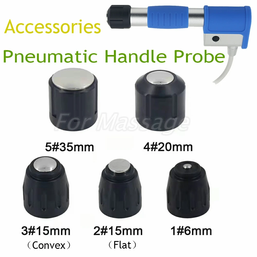 Top Quality Pneumatic Shockwave Therapy Machine  Replacement Accessories Function Heads Spare Parts Probes Shock Wave Handle