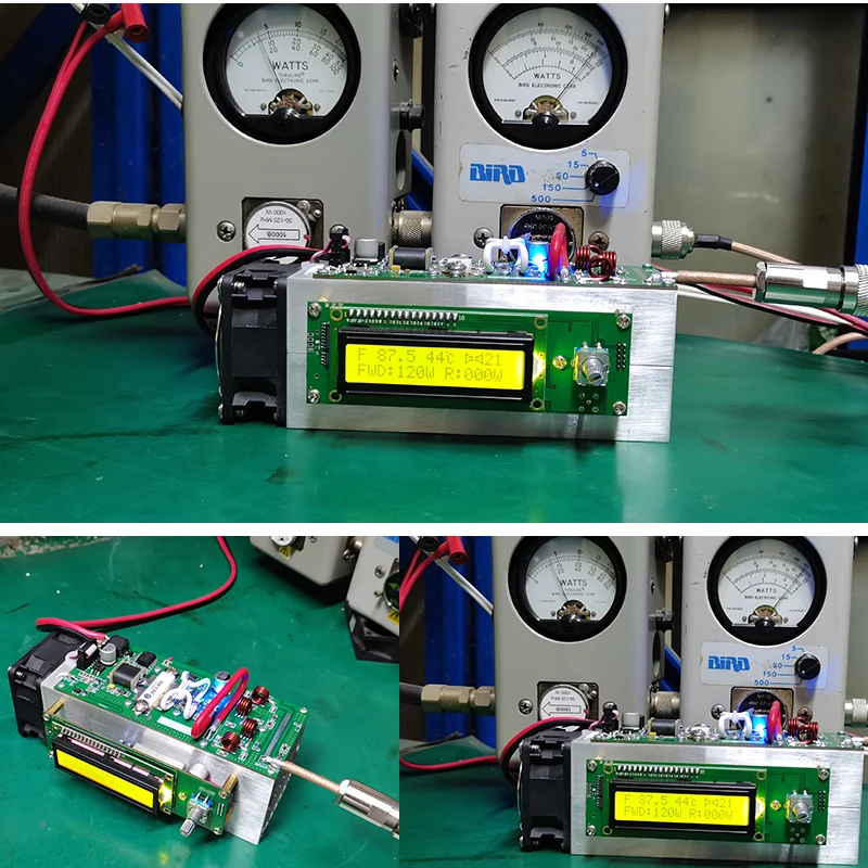 Wishcolor 0-120W trasmettitore FM 87.5-108MHz trasmettitore Radio FM Design a protezione totale supporta scheda SD MP3