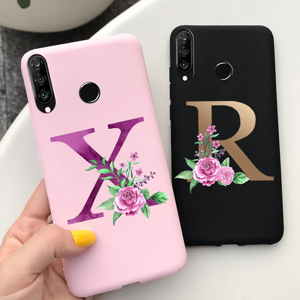 Чехол для Huawei Honor 20 Lite, 6,15 дюйма, с именем, буквами алфавита, чехол для Honor 20 Lite MAR-LX1H, Honor 20 lite
