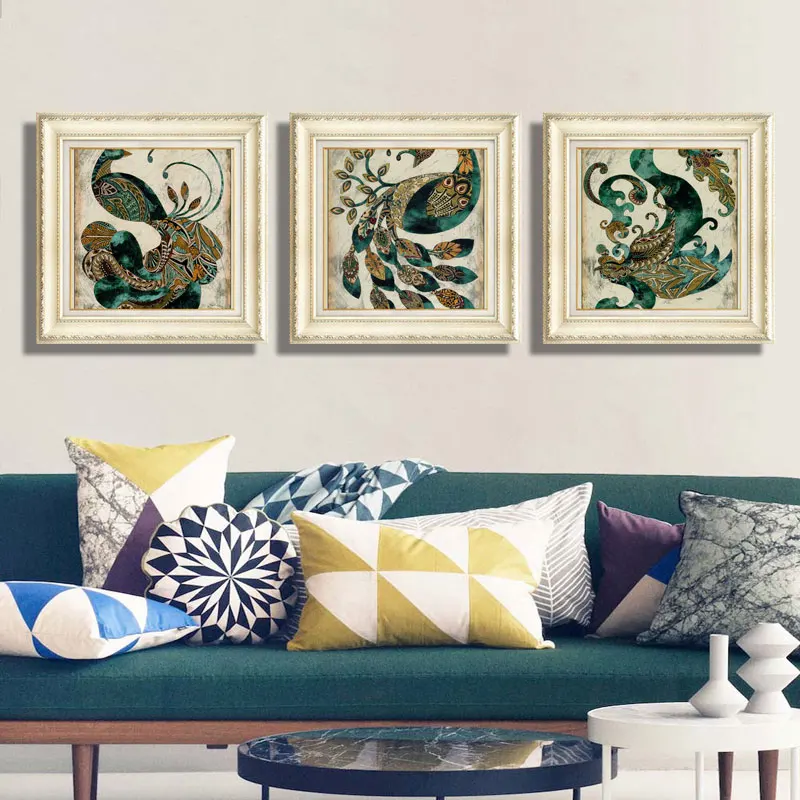 

3pcs Vintage Flowers And Birds Art Canvas Prints Antique Decor Wall Painting Retro Style Pastoral Rural Home Decor Pictures
