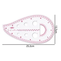 4pcs Set Tailor Measuring Ruler Kit DIY Tailor Patterns Sewing Drawing Quilting Tools Clothing Patchwork Cutting Curve Craft 3