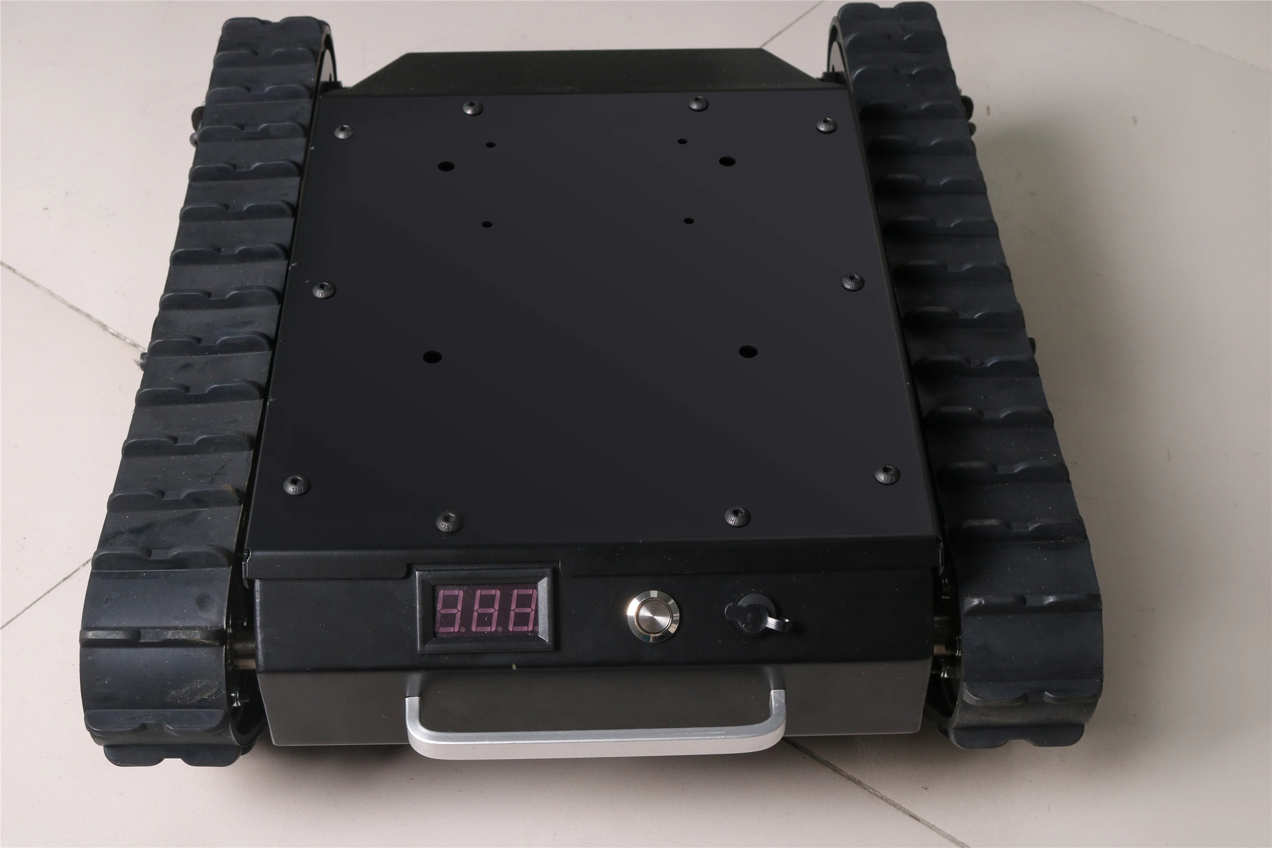 35 كجم تحميل معدن كبير TS008 امتصاص الصدمات روبوت خزان الهيكل عدة المطاط المسار عزم دوران عالية موتور تيار مباشر على الطرق الوعرة عقبة تجميعها