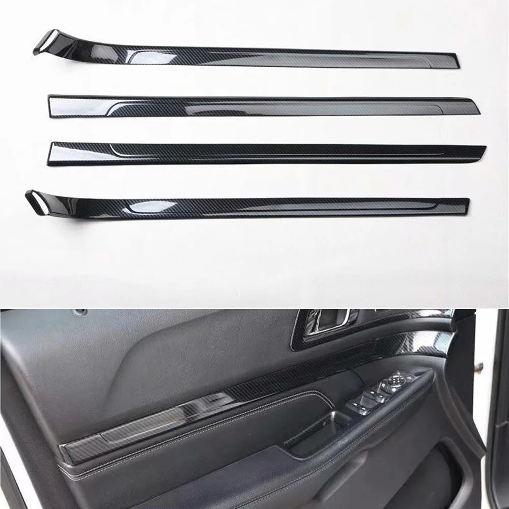 New Car-styling For Ford Explorer 2016 2017 2018 Car Door Inner Panel Decoration Strips Trim ABS Moldings Accessories 4pcs