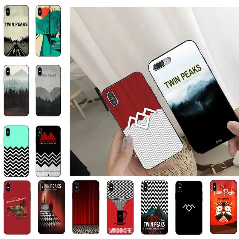 Welcome To Twin Peaks Phone Case for iphone 13 11 8 7 6 6S Plus 7 plus 8 plus X XS MAX 5 5S XR 12 11 Pro max se 2020 Funda Cover