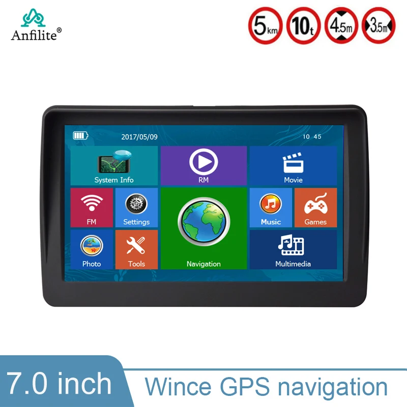 

7 inch portable Car GPS Navigation Wince GPS FM 8GB/256MB Car Vehicle Truck GPS Navigator Europe South America map