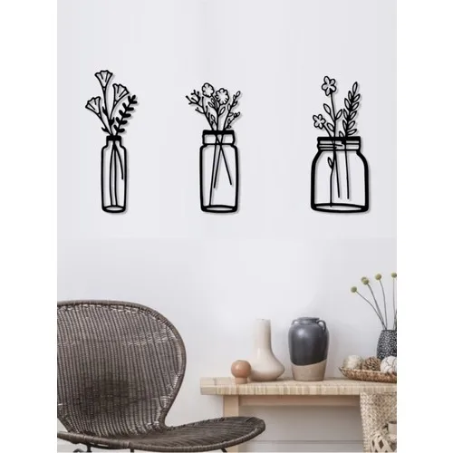 Floral Wooden Wall Decor Wall Decoration Living Room Decor Self Adhesive Decorative Motifs for Wall Ornaments