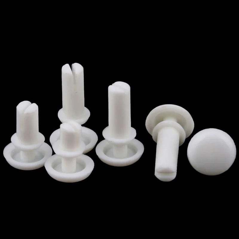 [R50 R60] Wholesale Black White Nylon  Bottom Dia Push Clips Rivets Fasteners Push-type plastic rivet R-shaped PC board