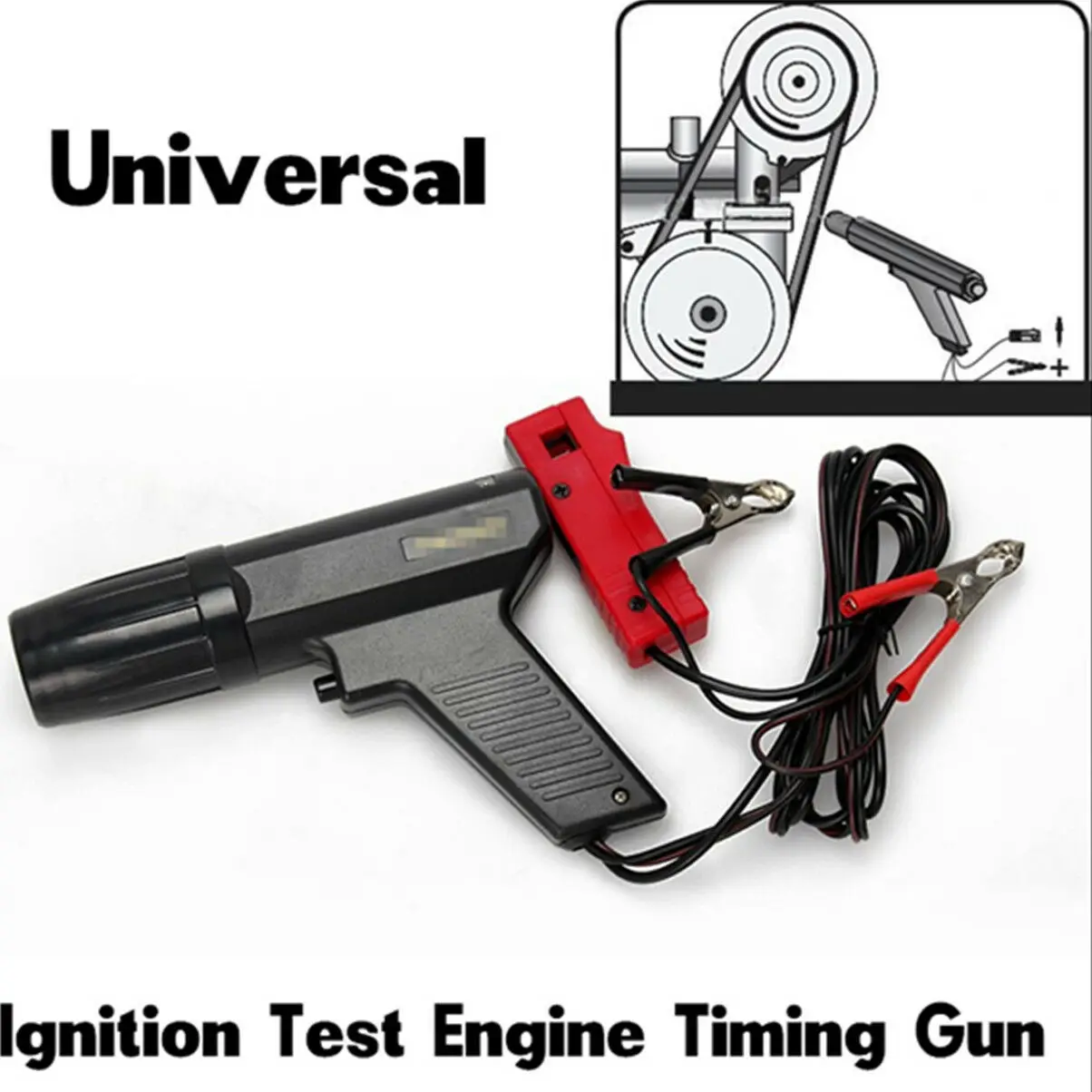 Car Motorcycle 12V Ignition Timing Light Strobe Lamp Inductive Petrol Automotive Scanner Engine Timing Gun Auto Diagnostic Tool