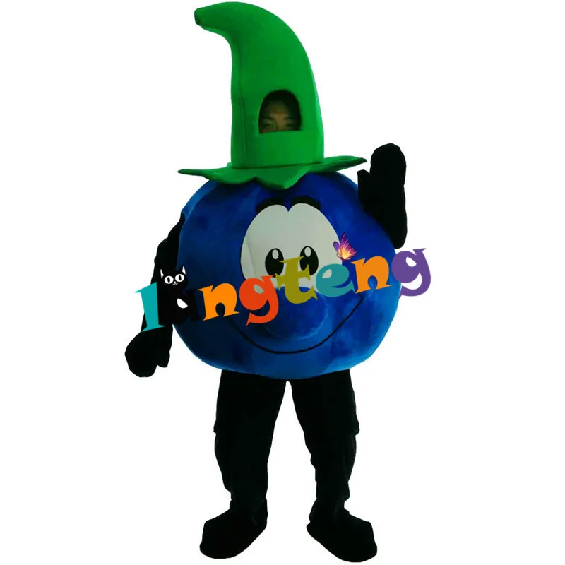 

431 Mr Blueberries Mascot Costume Plant Adult Cosplay Character Design Cartoon